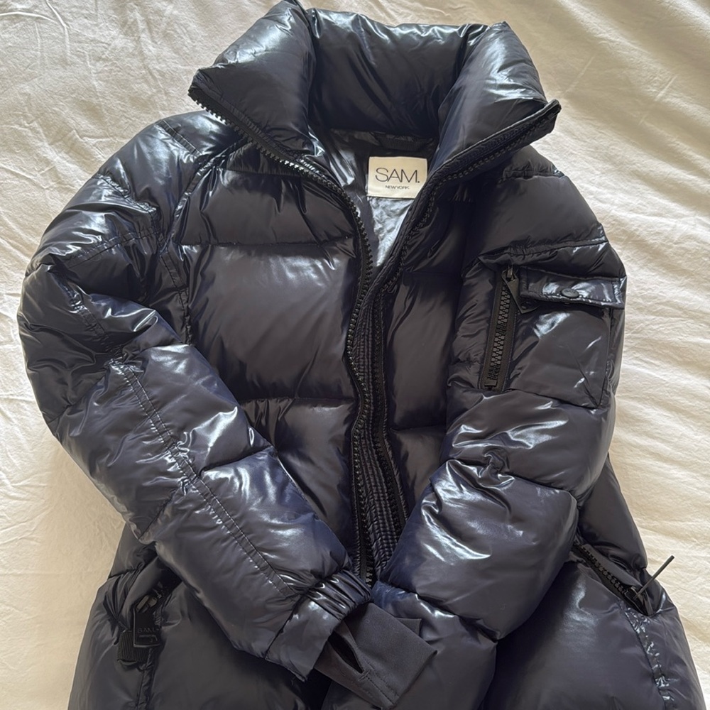Navy Blue SAM puffer jacket coat